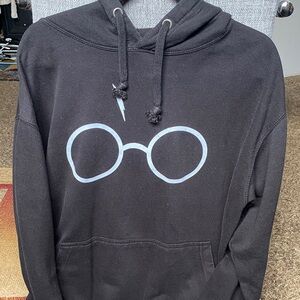 Black Graphic Hoodie for Men